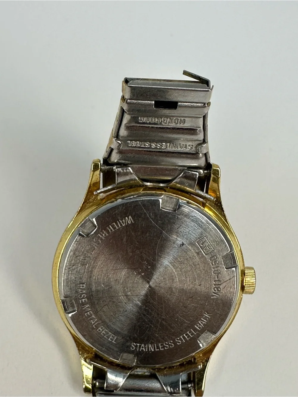 Lorus Gold Tone and Cream Mickey Mouse Quartz Watch